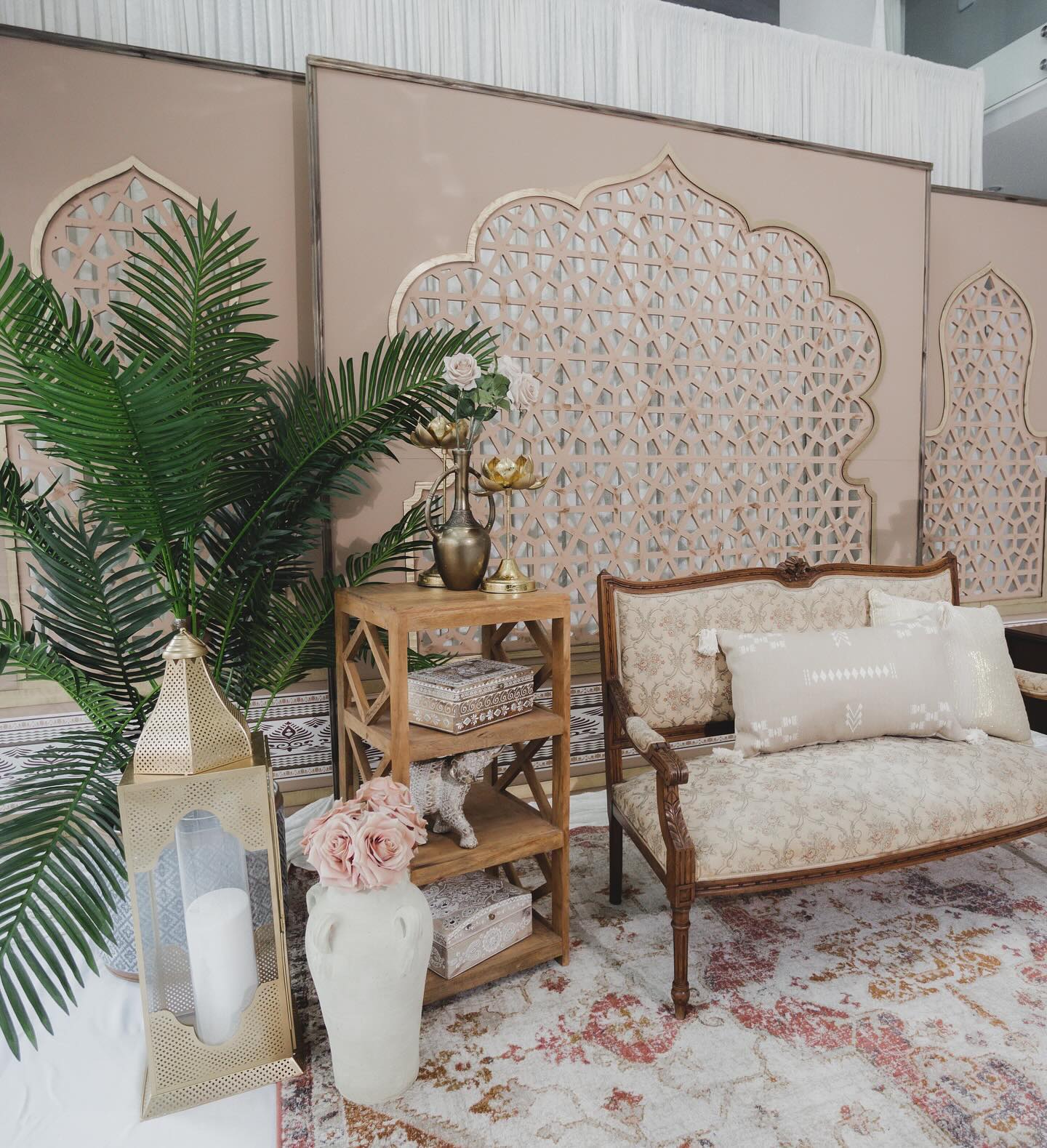 Draping and backdrop installation by InStyle Events